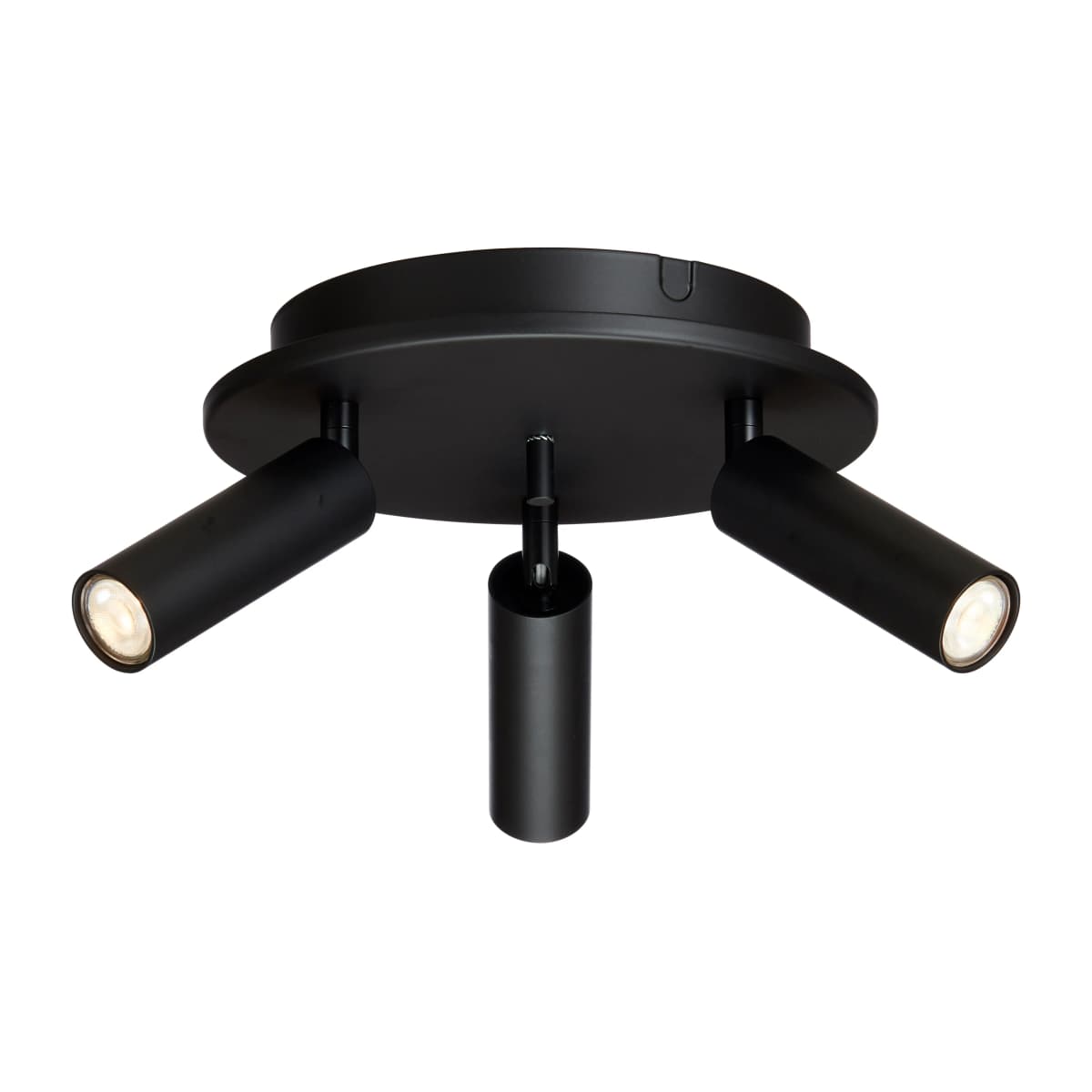 Cato Slim rund takspotlight 3, Matt svart-LED