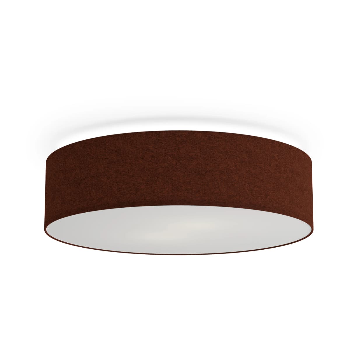 Soft takplafond Ø 44 cm, Rustrød ull