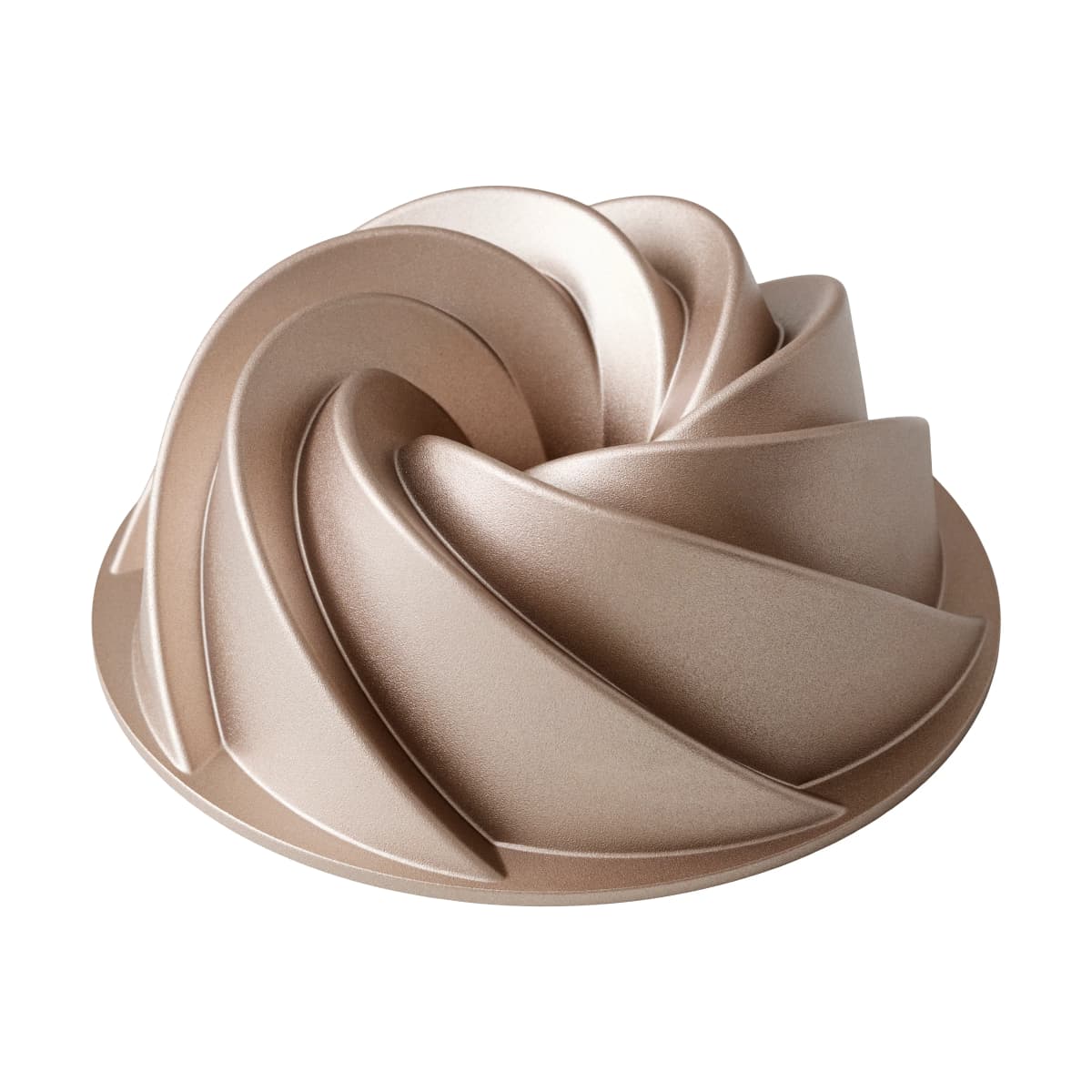 Blomsterbergs sukkerkakeform swirl 24x9 cm, Rose gold