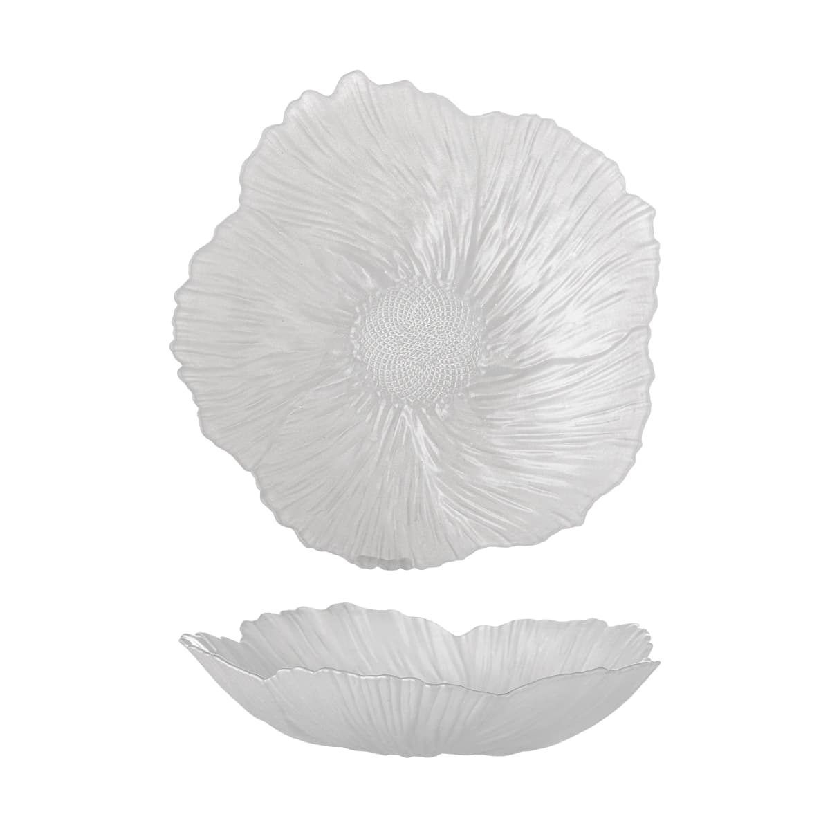 Iani skål glass Ø26 cm, Hvit