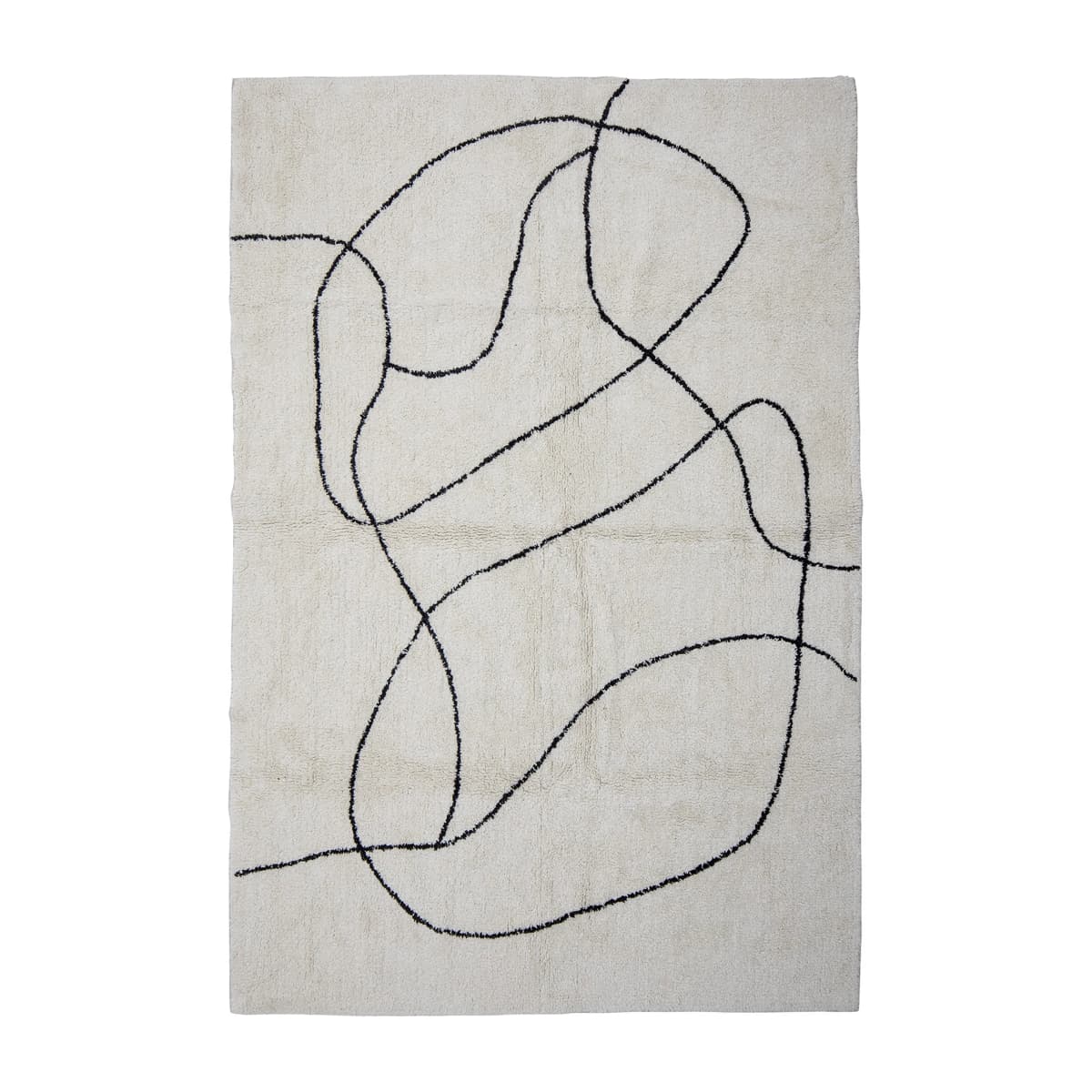 Viga teppe 120 x 180 cm, Hvit