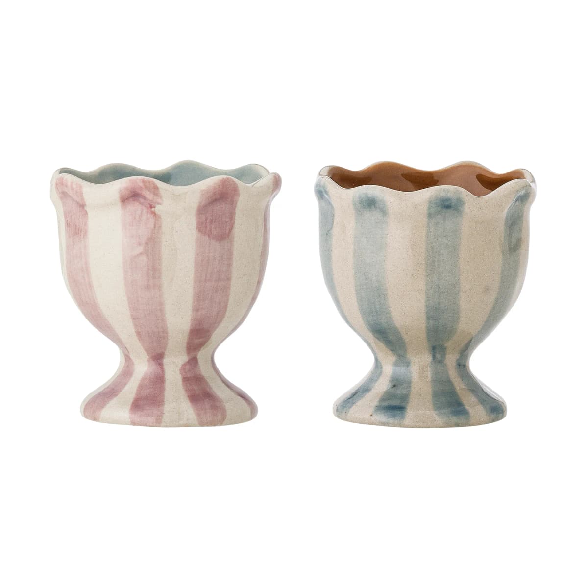 Willa eggeglass 2 deler., Rose-blue