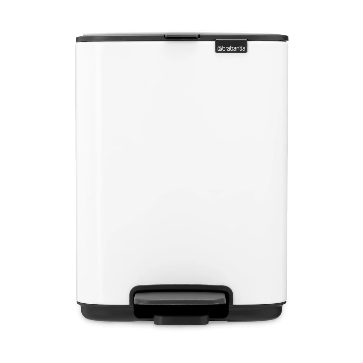 Bo pedalbøtte 4 L, White