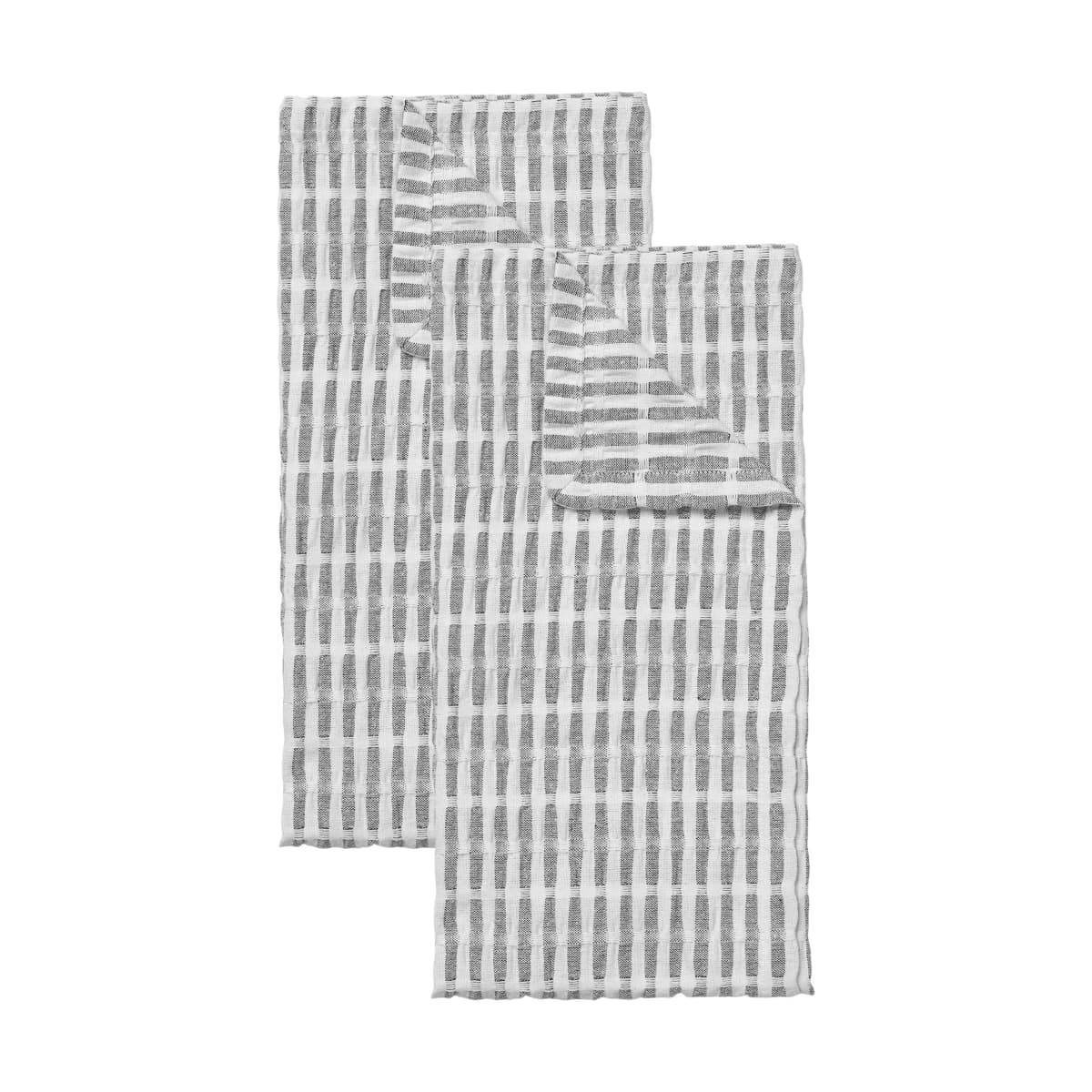 Folke kjøkkenhåndkle 50x70 cm 2-pakn., Black-natural