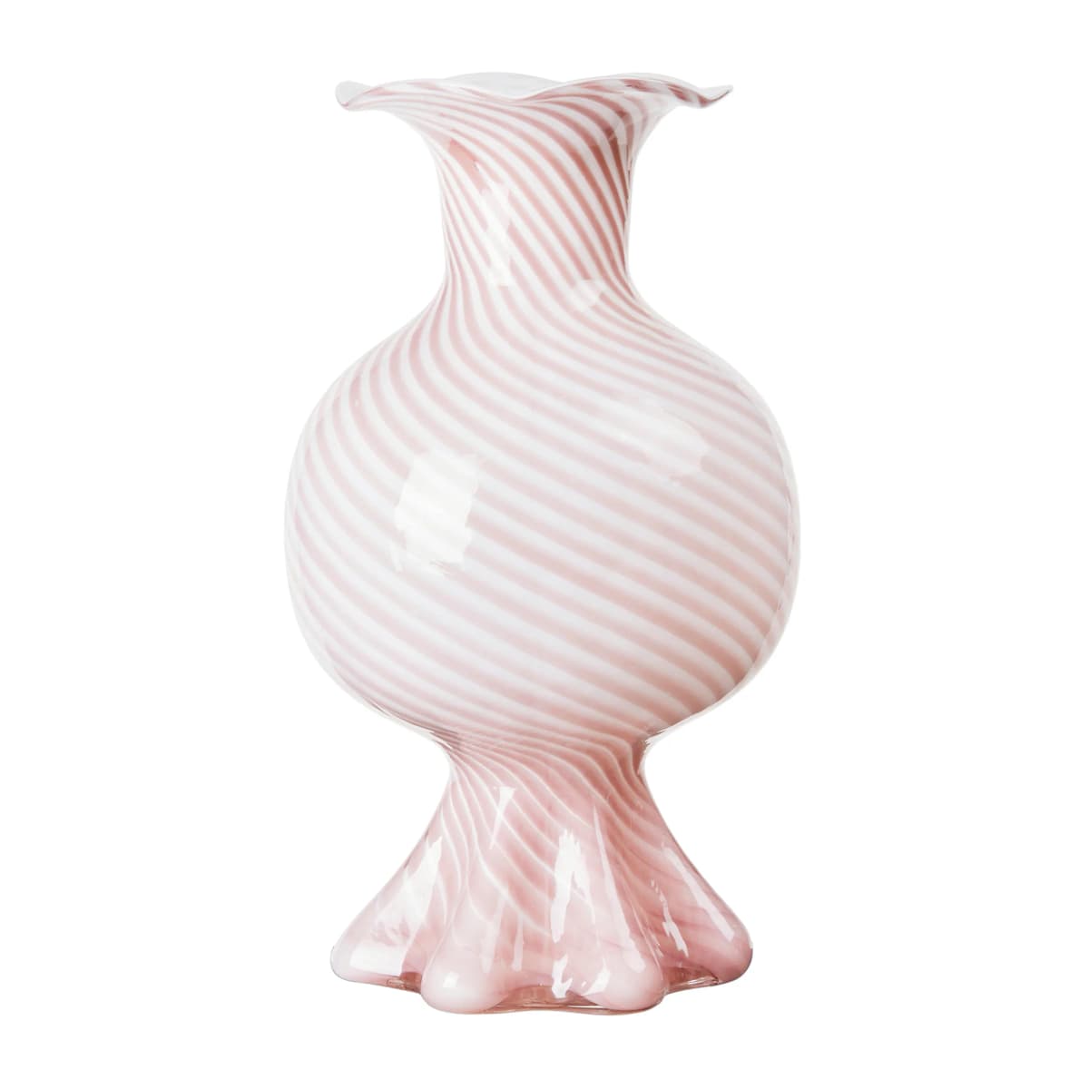 Mella vase 30 cm, Fairy pink-off white