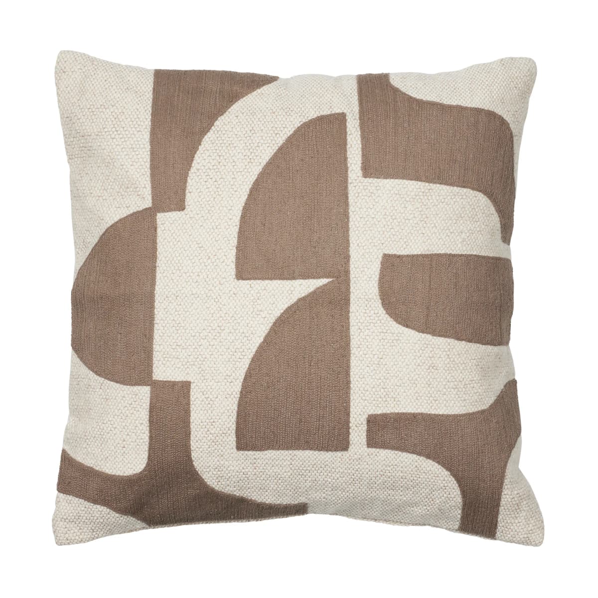 Mundo putetrekk 50x50 cm, Kangaroo brown-off white