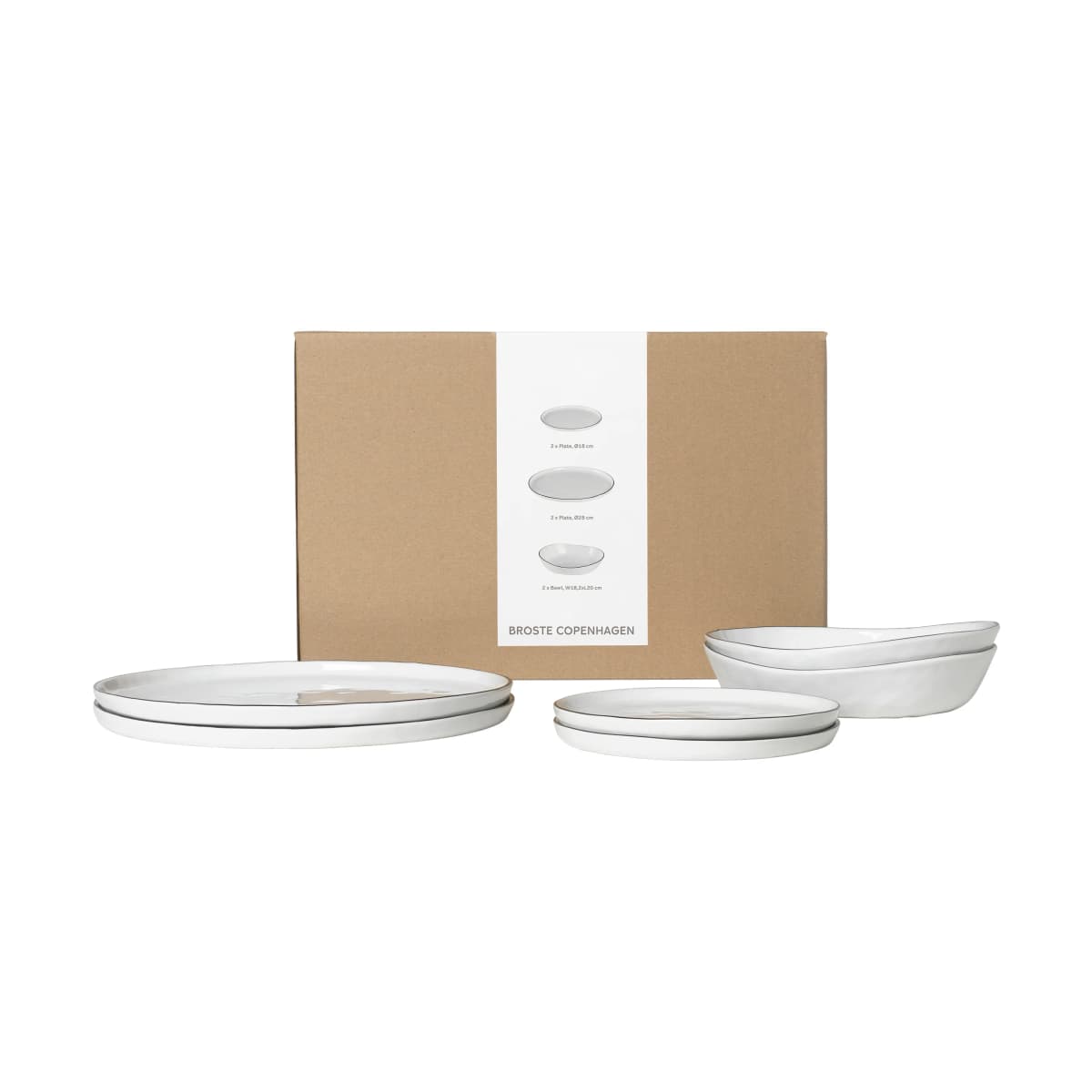 Nordic Salt middagssett for 2, 6 deler