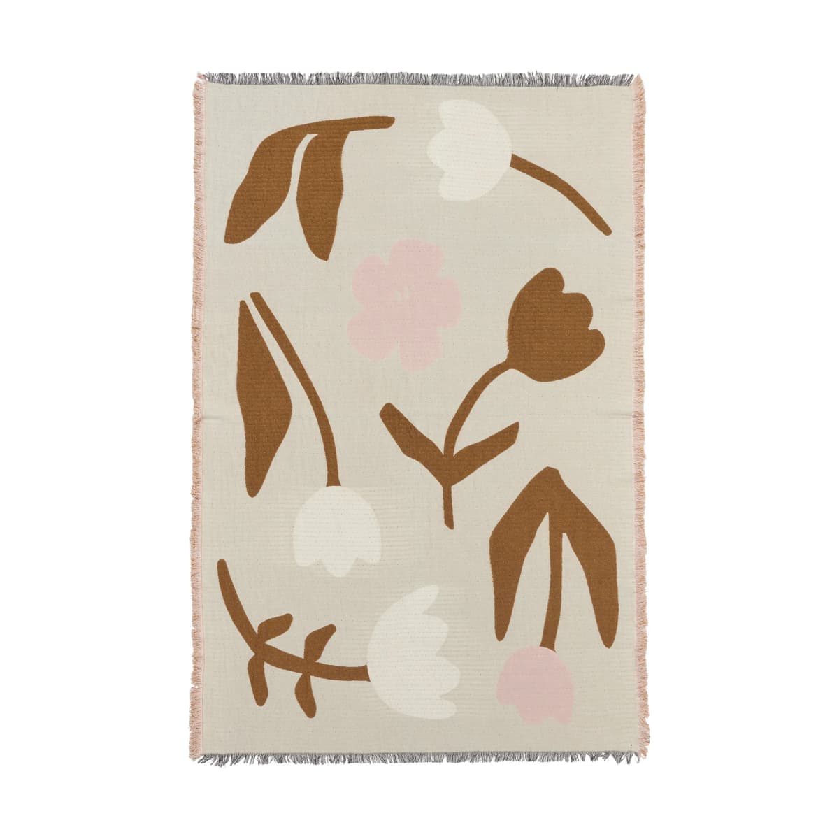 Rosita pledd 130x180 cm, Golden brown-mauve pink
