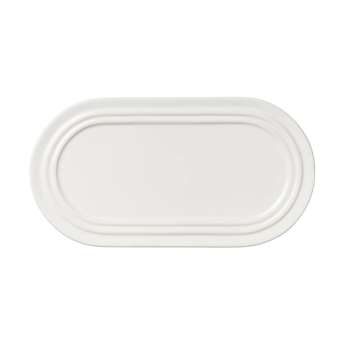 Stevns tallerken oval 27,5 cm, Chalk white