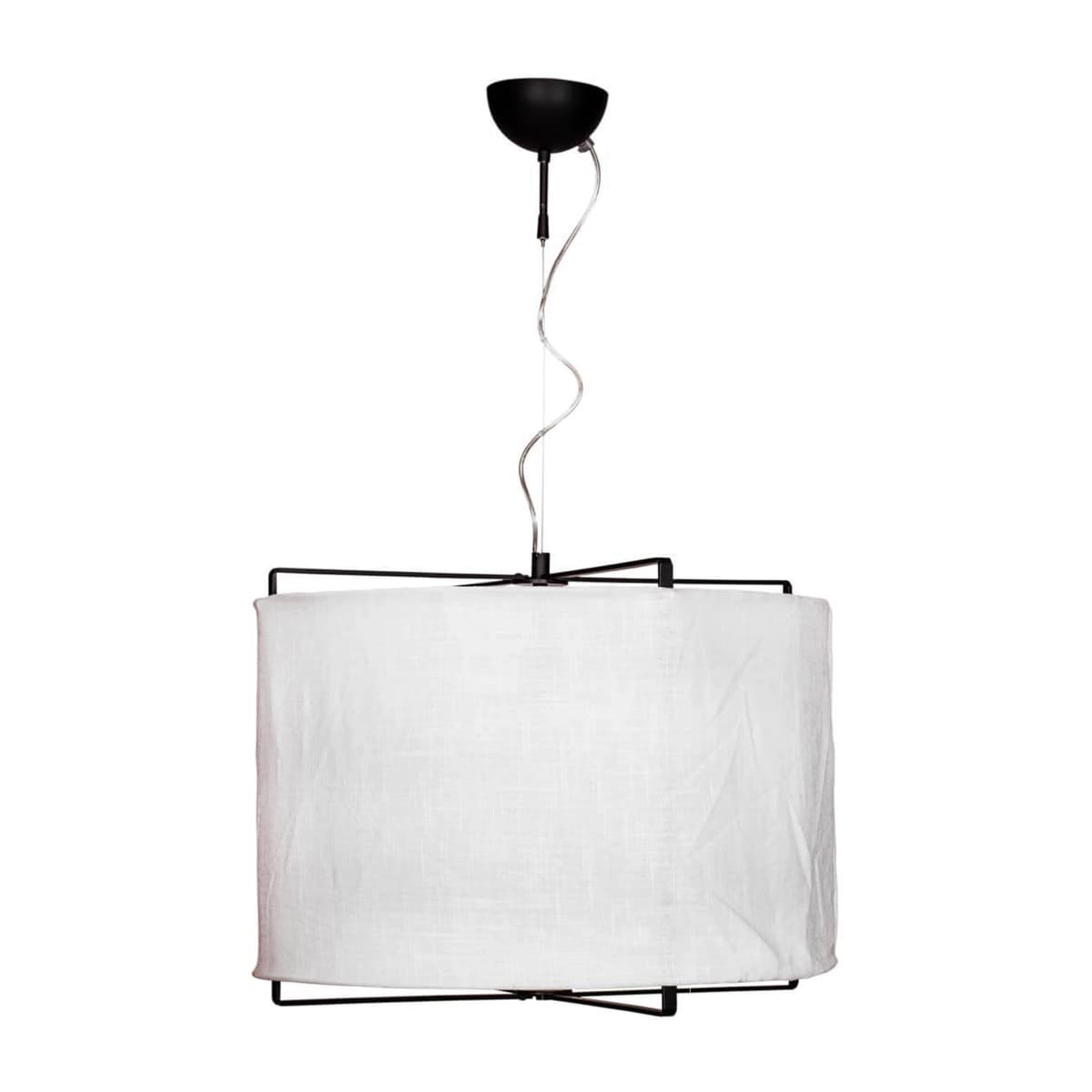 Softy pendel Ø 60 cm, Matt hvit-matt svart