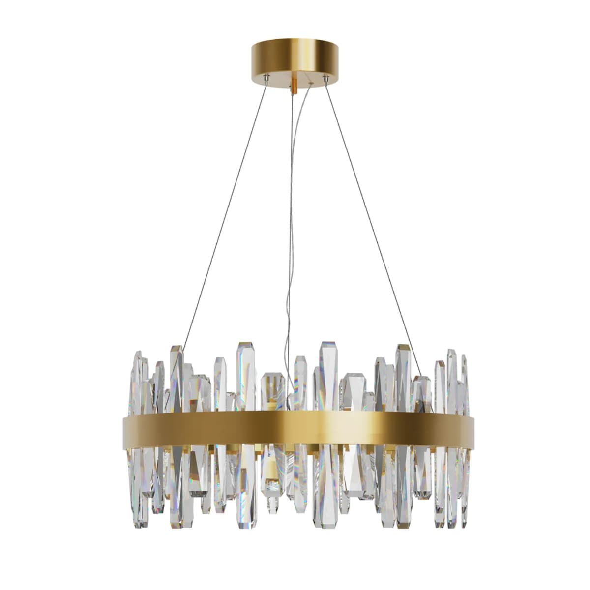 Triumph taklampe Ø60 cm, Messing-klar, Ø60 cm