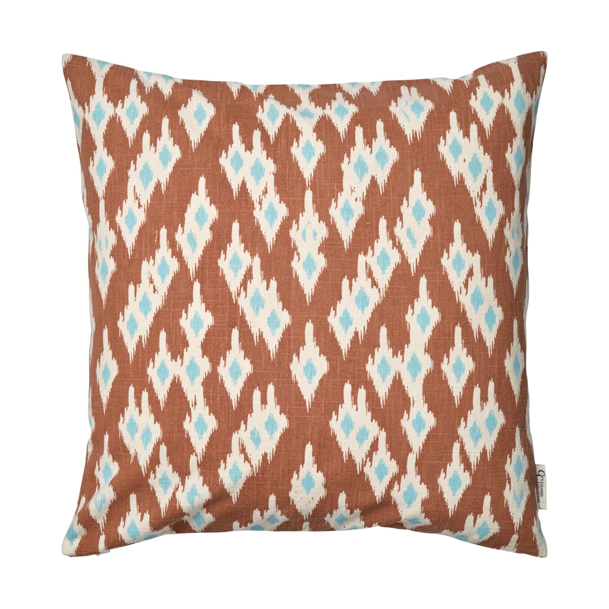 Ikat Diamond putetrekk 50x50 cm, Mocha