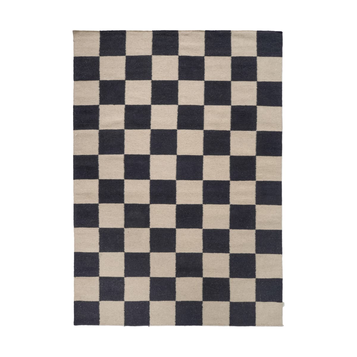 Squares teppe, Sort-beige, 170x230 cm