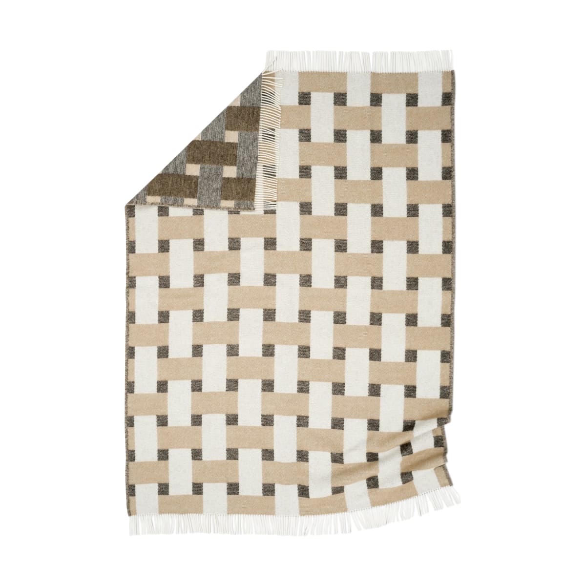 Weave pledd 130x180 cm, Beige