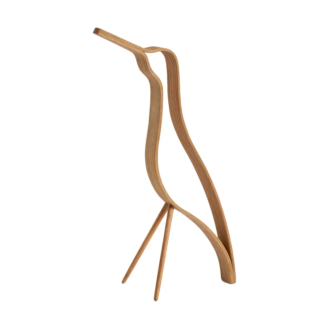 Woody Bird high 18 cm, Oak