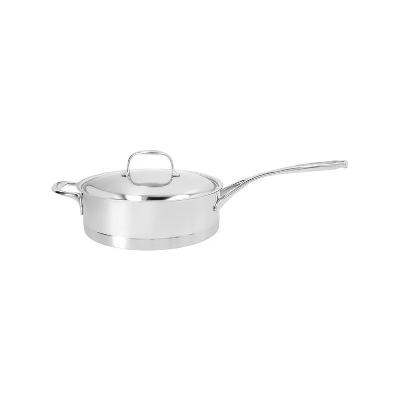 Atlantis 7 traktørpanne med lokk rustfritt stål, Ø24 cm
