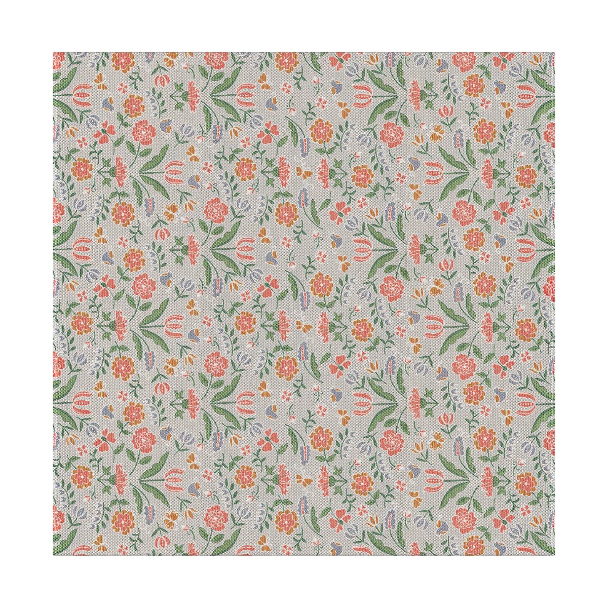 Blomglänta bordduk 145x145 cm, Multi