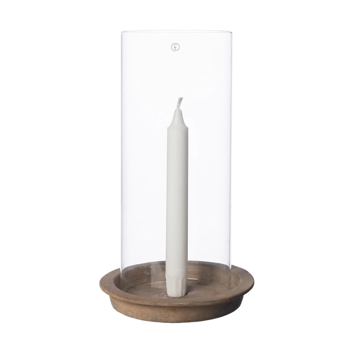 Ernst lysfat-lykt inkl glassylinder 30 cm, Terrakotta