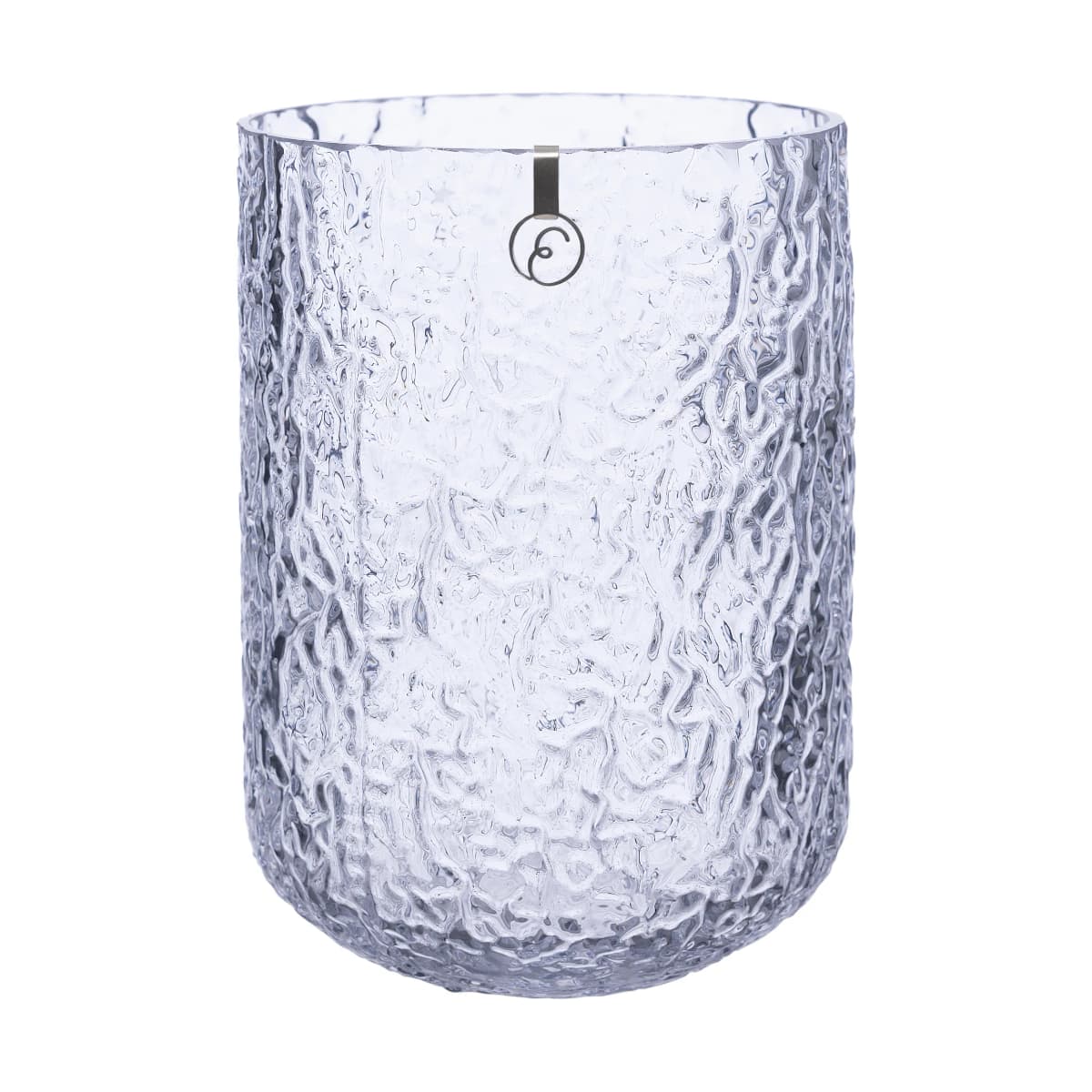 Ernst mønstret vase 18 cm, Klar