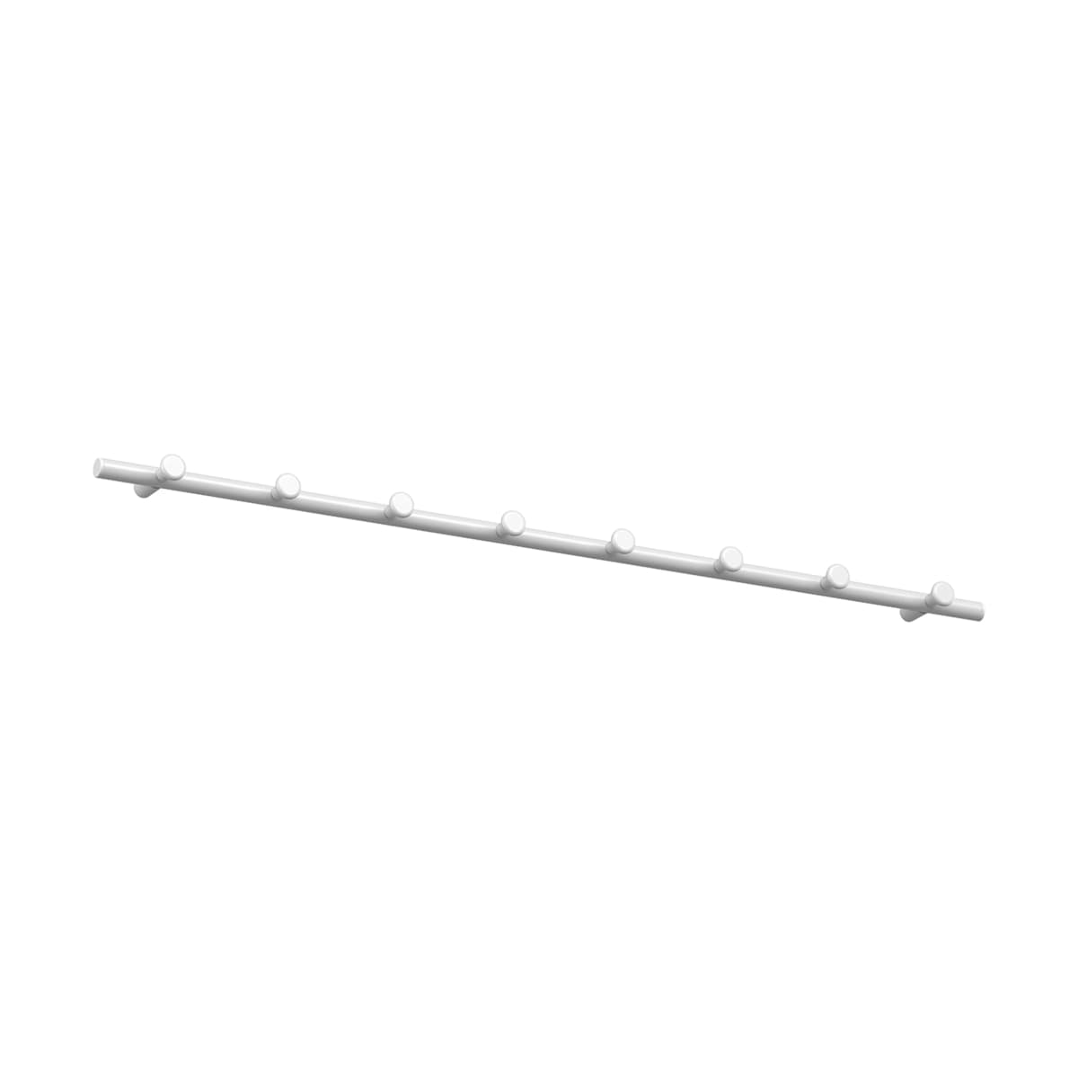 Classic knaggrekke 80 cm, Hvit