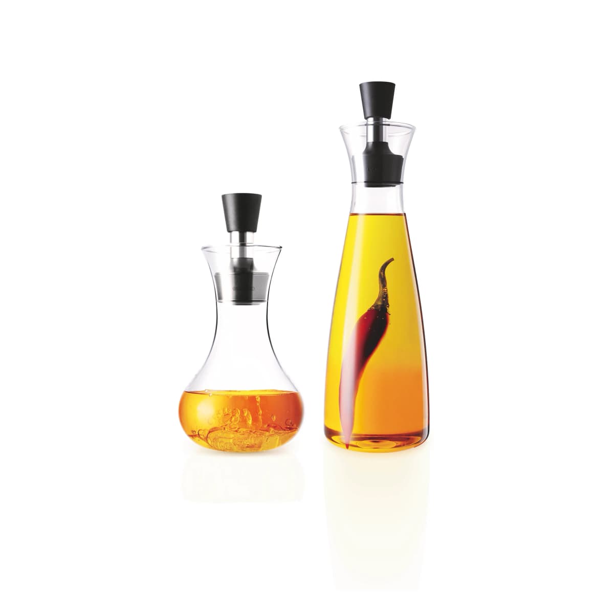 Oljekaraff og dressingshaker 2-deler, Transparent