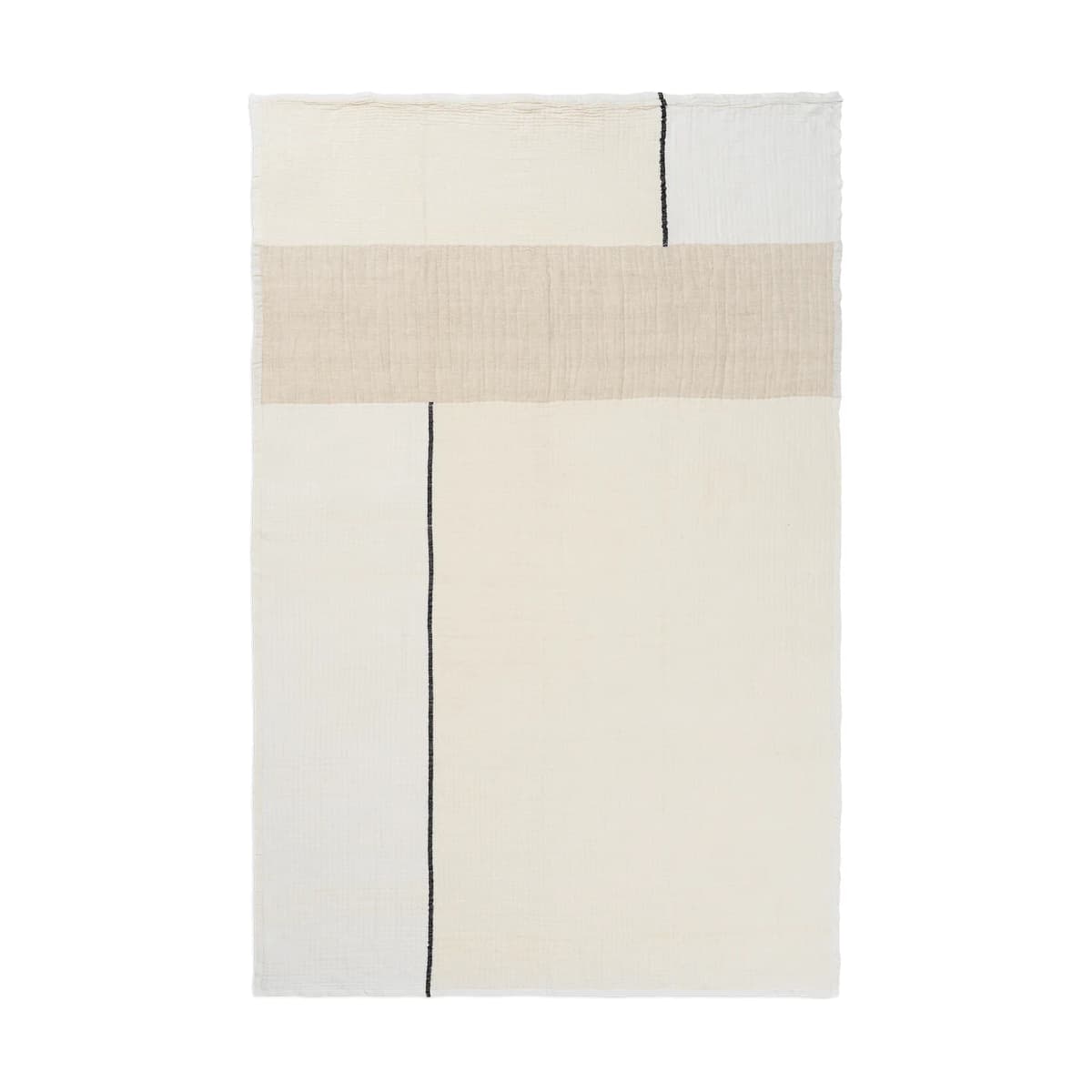 Dela pledd 120x170 cm, Natural-Off-white