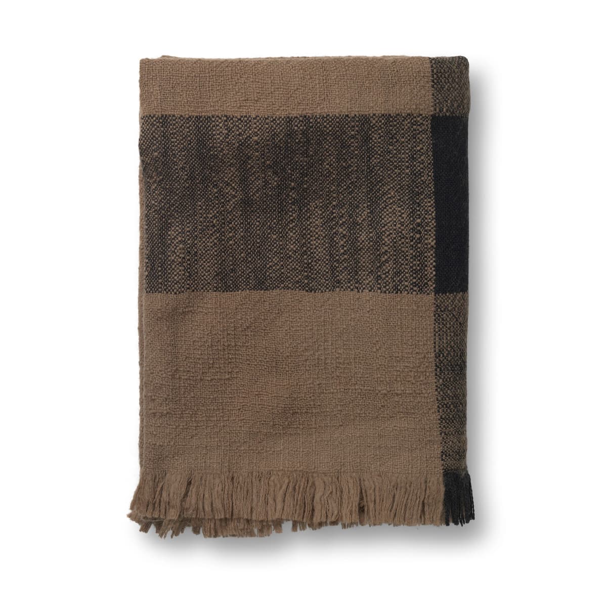 Dry ullpledd 120 x 180 cm, Sugar Kelp / Black