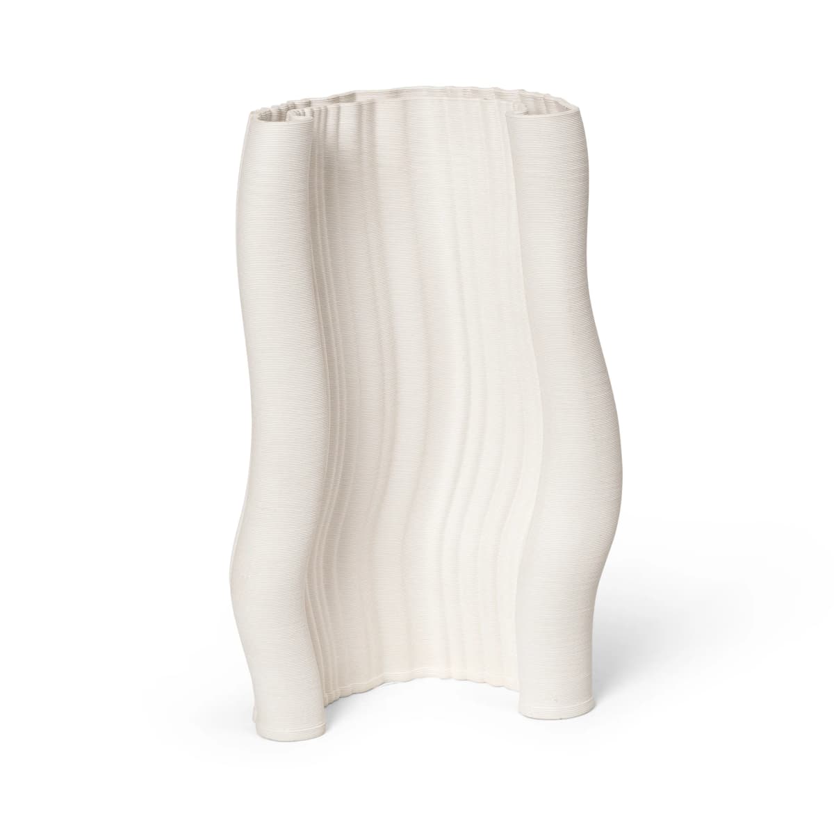 Moire vase 19 x 30 cm, Offwhite