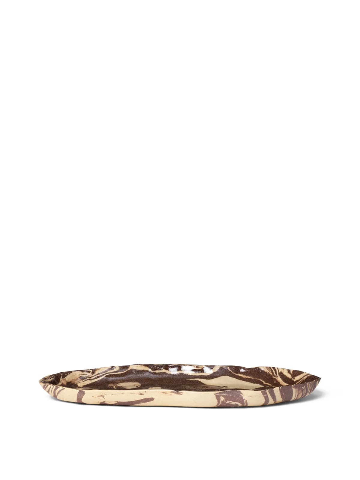 Ryu tallerken 37 cm, Sand-brun