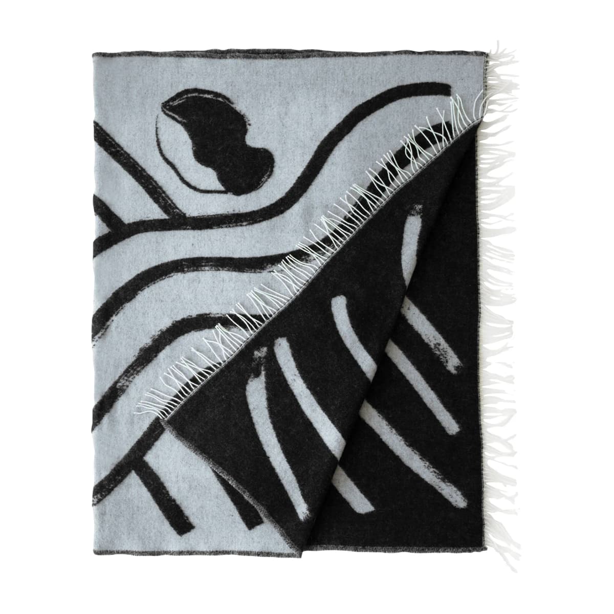 Sofia Lind ullpledd 130 x 190 cm, Dovegrey