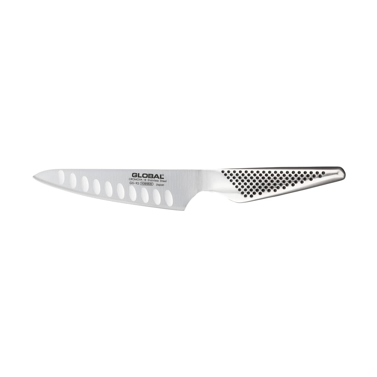 Global GS-92 kokkekniv 13 cm olivensmidd, Rustfritt stål