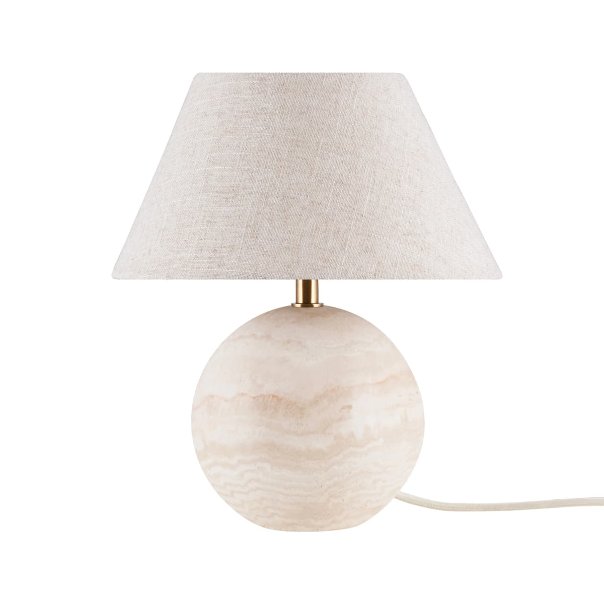 Castello 24 bordlampe, Travertin