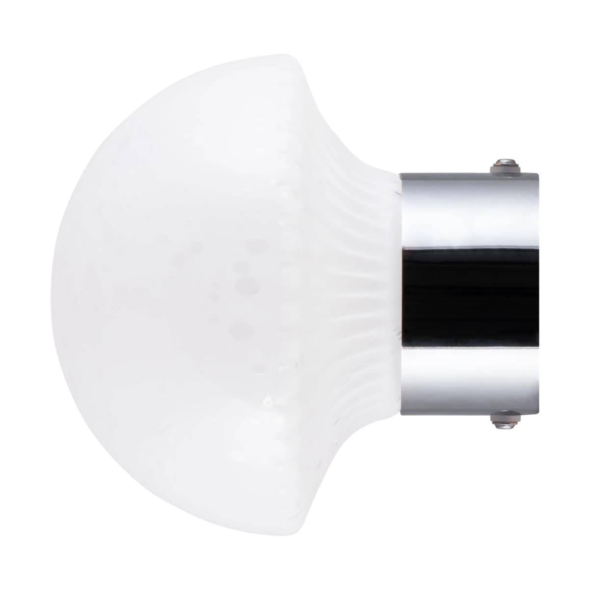 Fungo plafond Ø16 cm, Hvit-krom