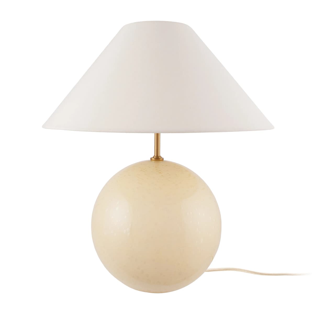 Iris 35 bordlampe 39 cm, Creme