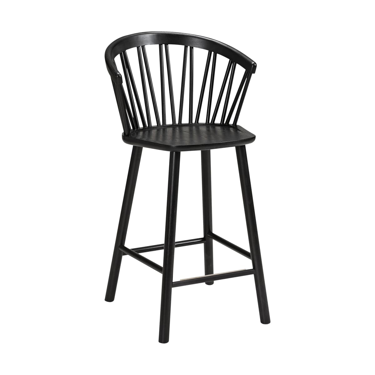 ZigZag barstol karm 63 cm, Svart beis