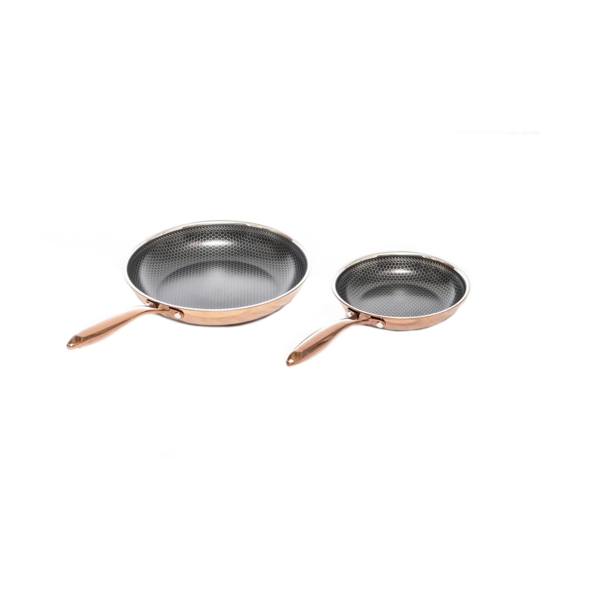 Hâws Santo stekepannesett hhybrid coating 2-deler, Rose Gold