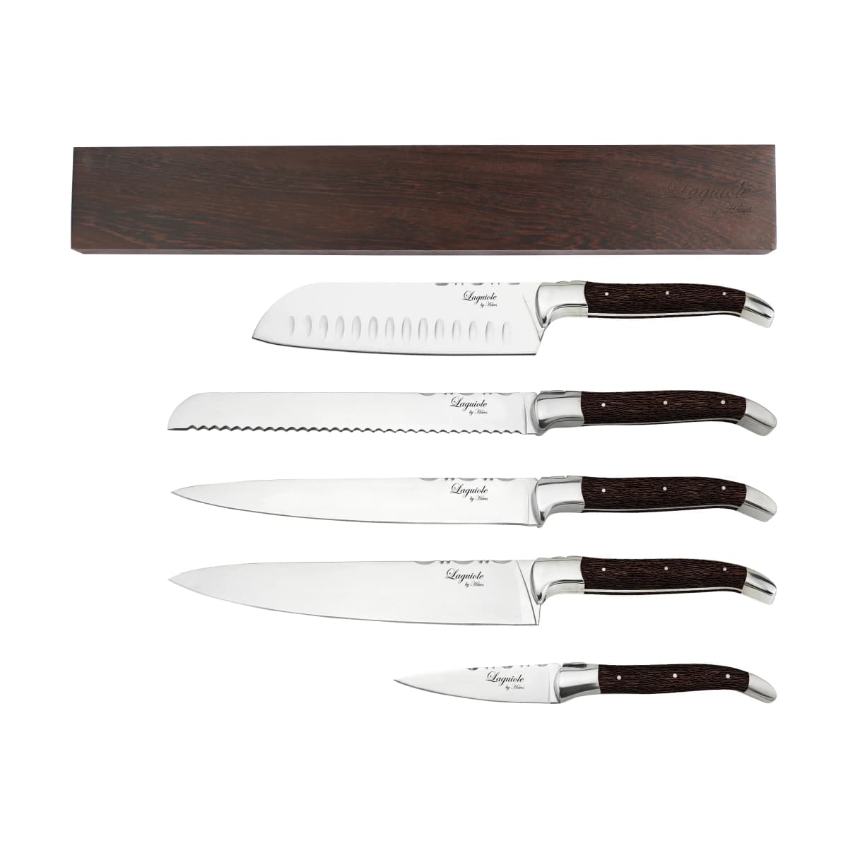 Laguiole by Hâws knivsett med magnetlist 6-deler, Wenge