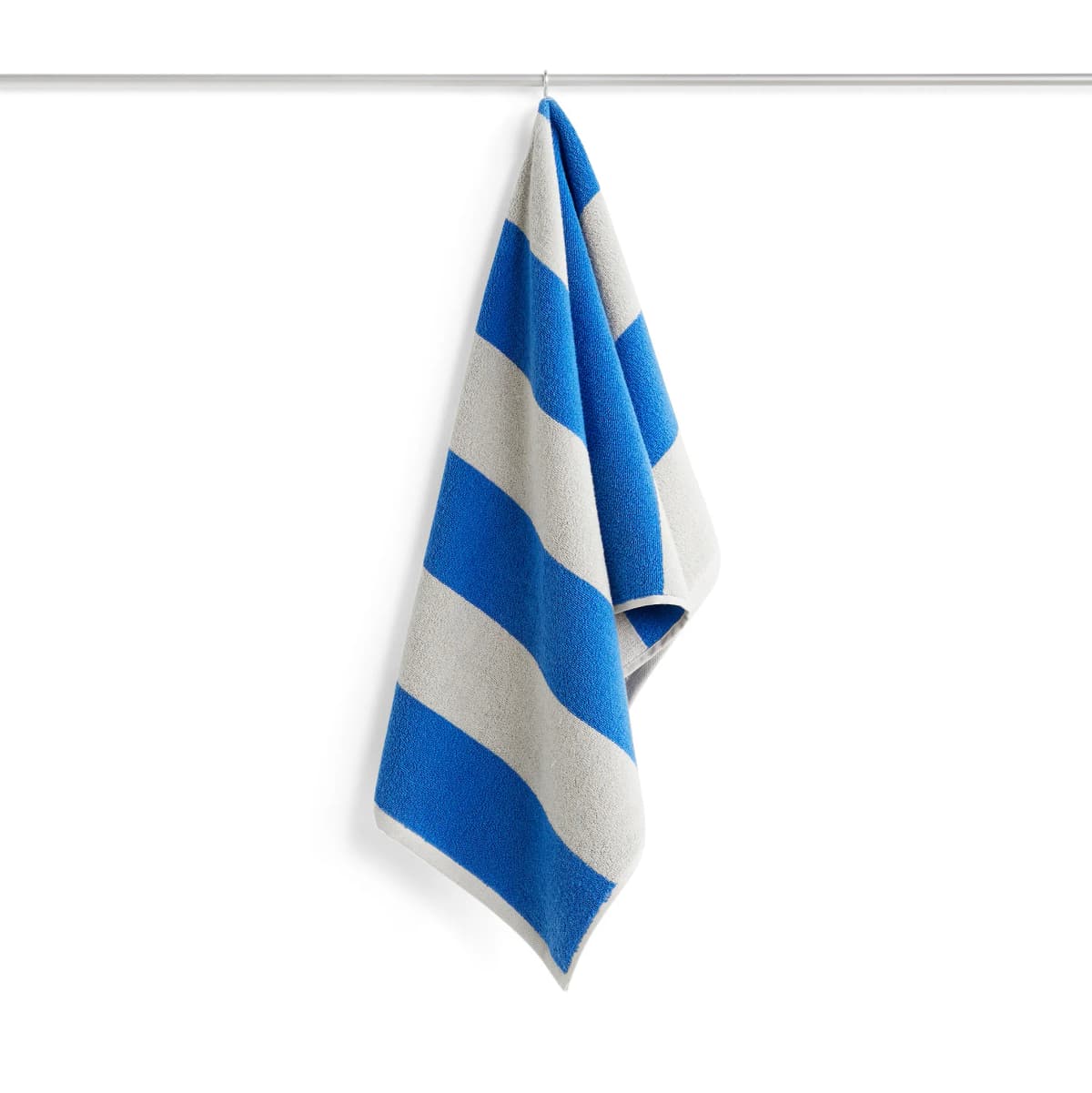 Frotté Stripe håndkle 50 x 100 cm, Blå