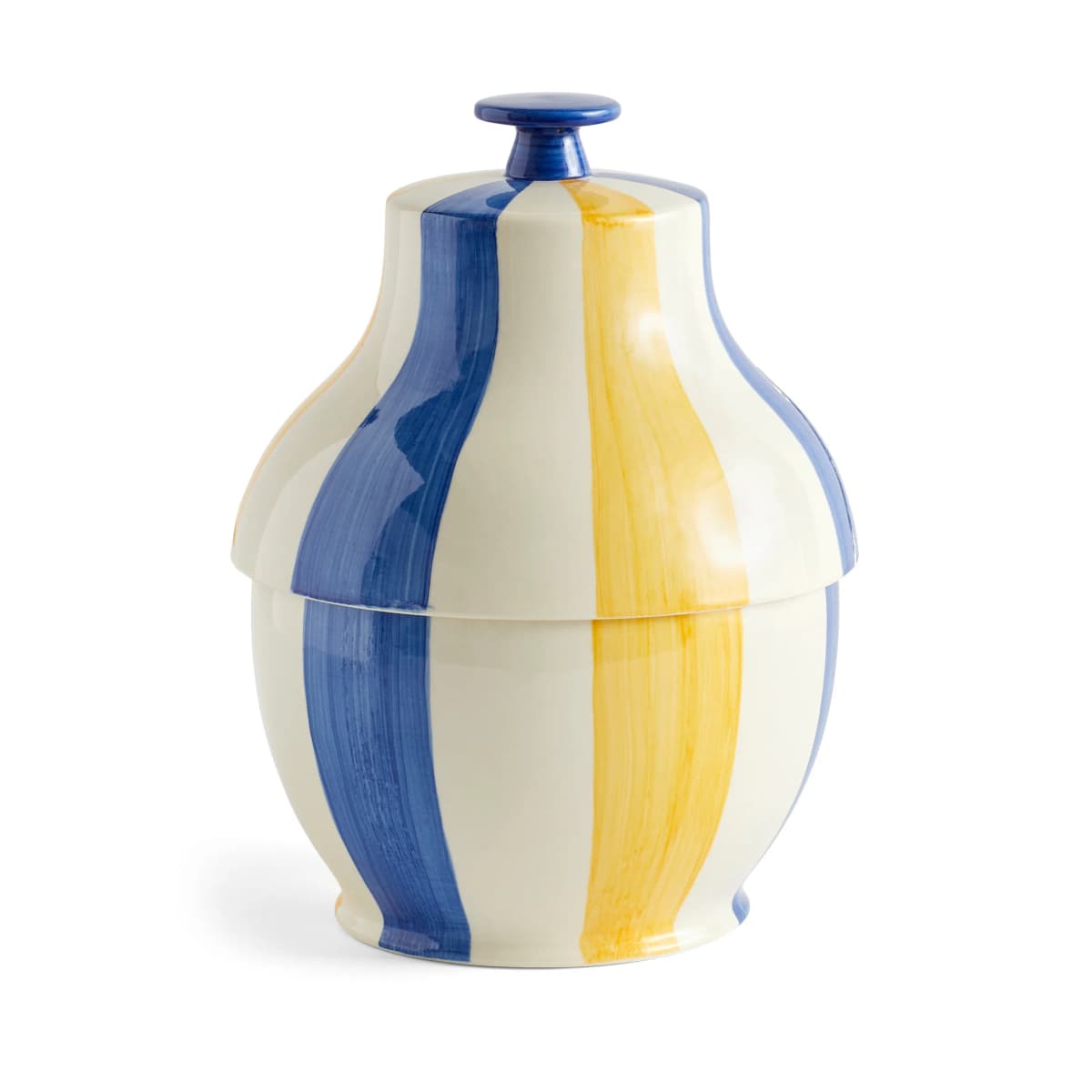 Sobremesa stripe kakeboks Ø 19 cm, Blå-gul