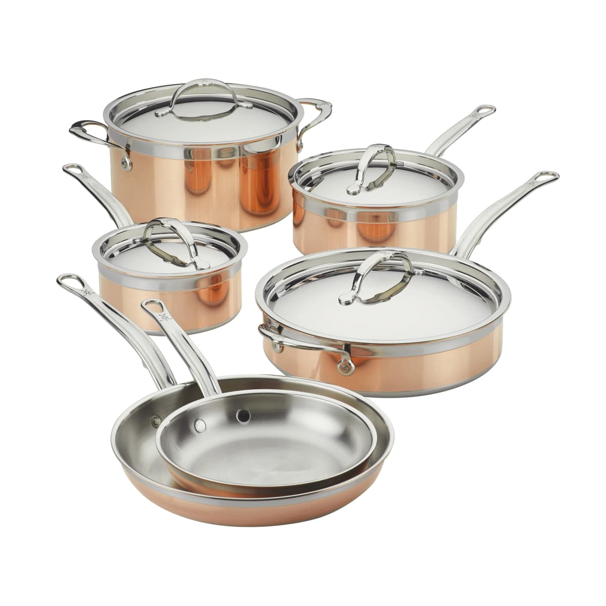 Hestan Copperbond gryte- og stekepannesett, 10 deler