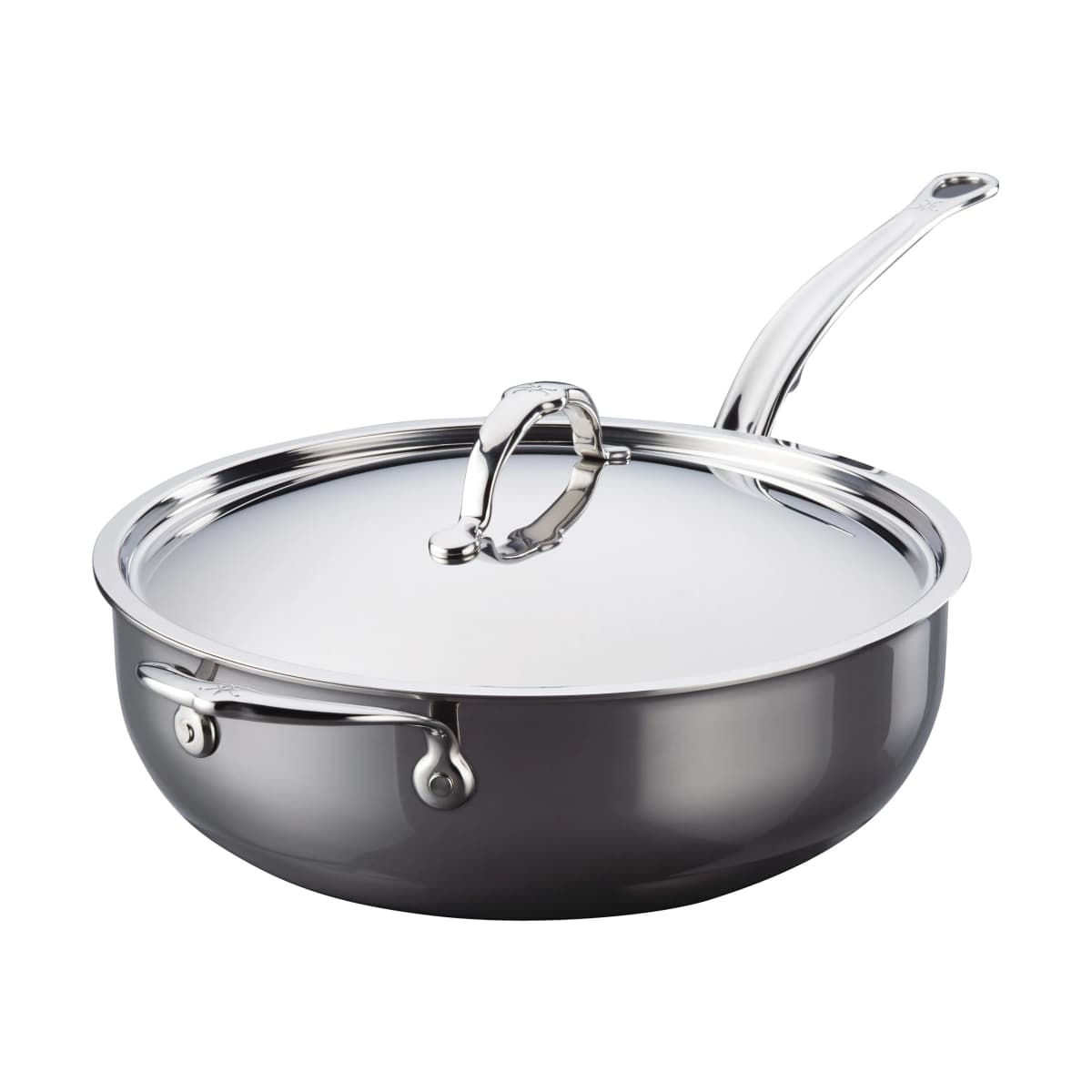 Hestan Nanobond traktørpanne med lokk 4,7 L, Rustfritt stål