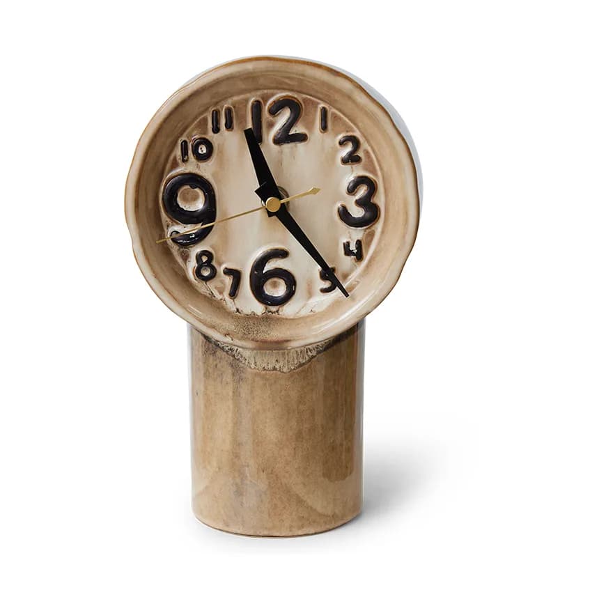 Retro keramikkklokke 23,5 cm, Cream