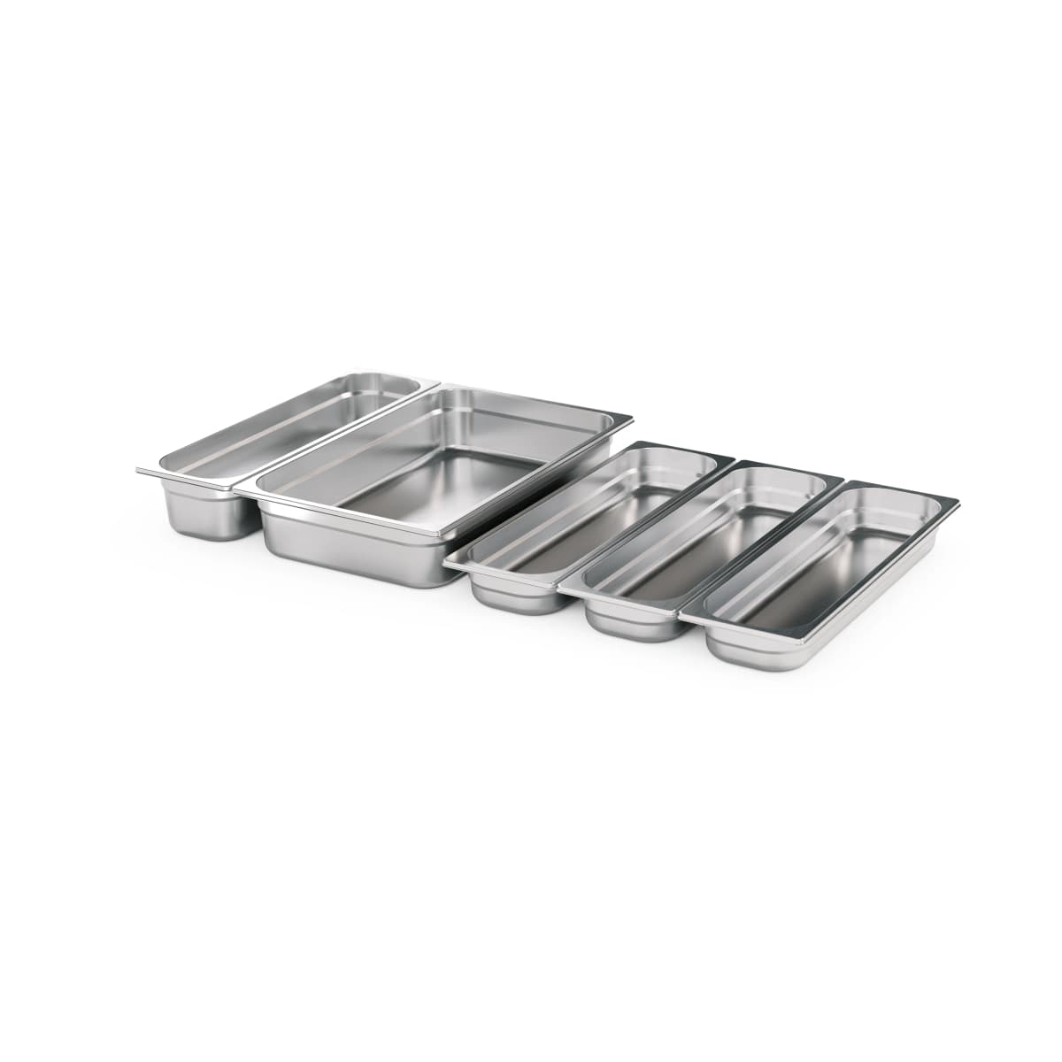 FIRE KITCHEN oppbevaringsbokser, Rustfritt stål, 5 deler