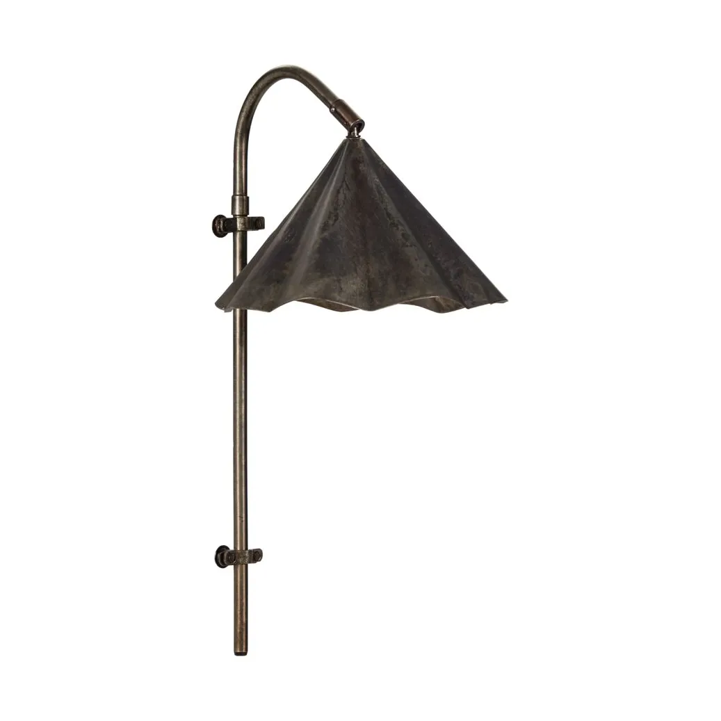 Flola vegglampe 51 cm, Antikk brun