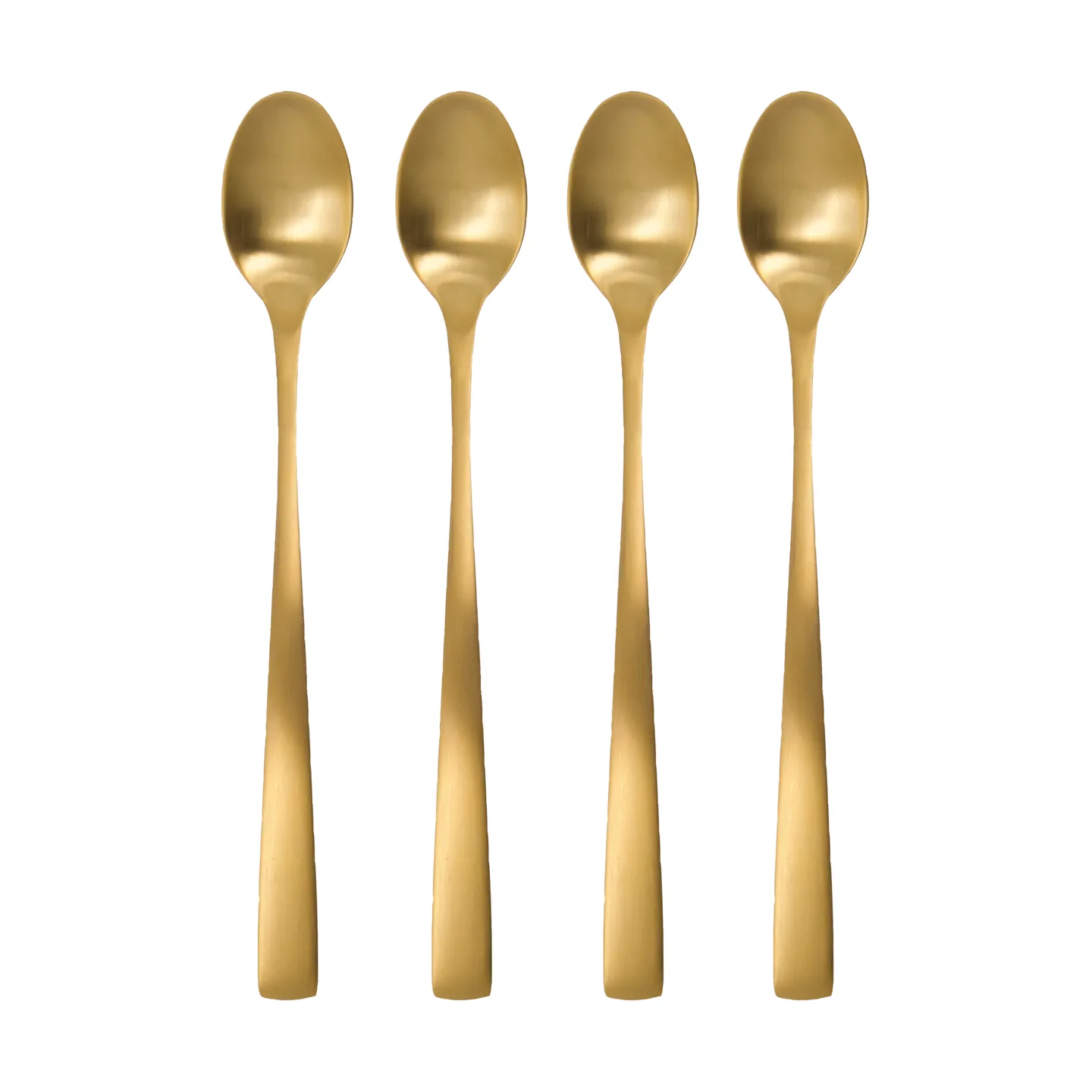 Golden lang skje 4-pakning, Gyllen