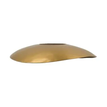 Hatt lampeskjerm 13x14 cm, Antik messing