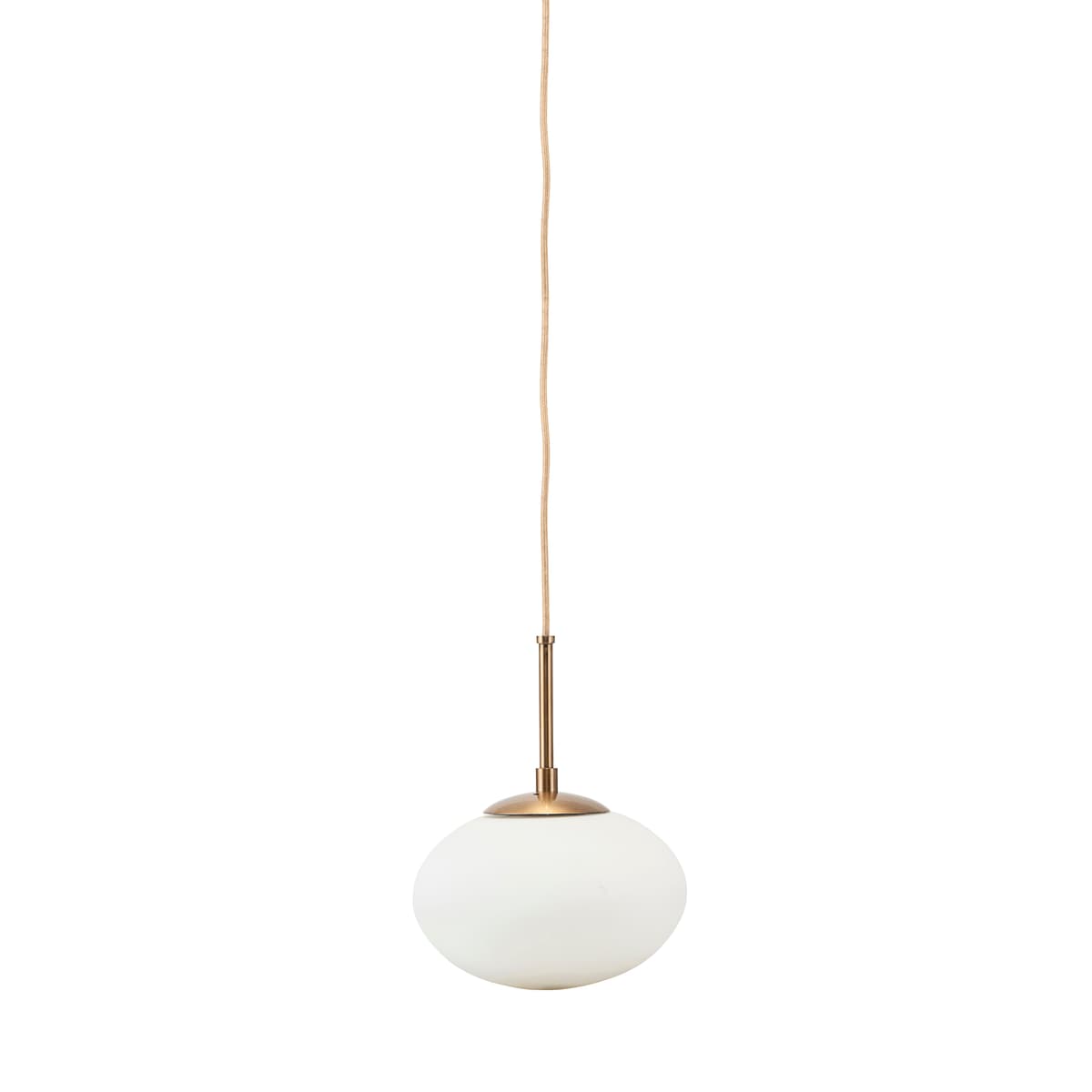 Opal taklampe 22 x 17 cm, hvit