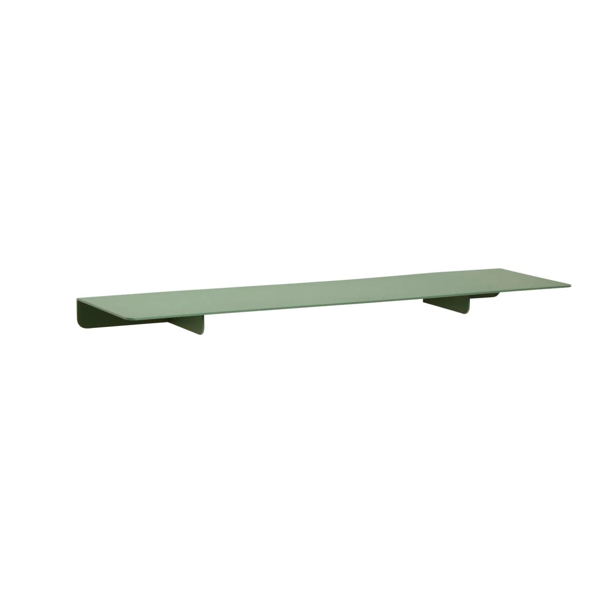 Hylle 15x50 cm, Metall-grønn
