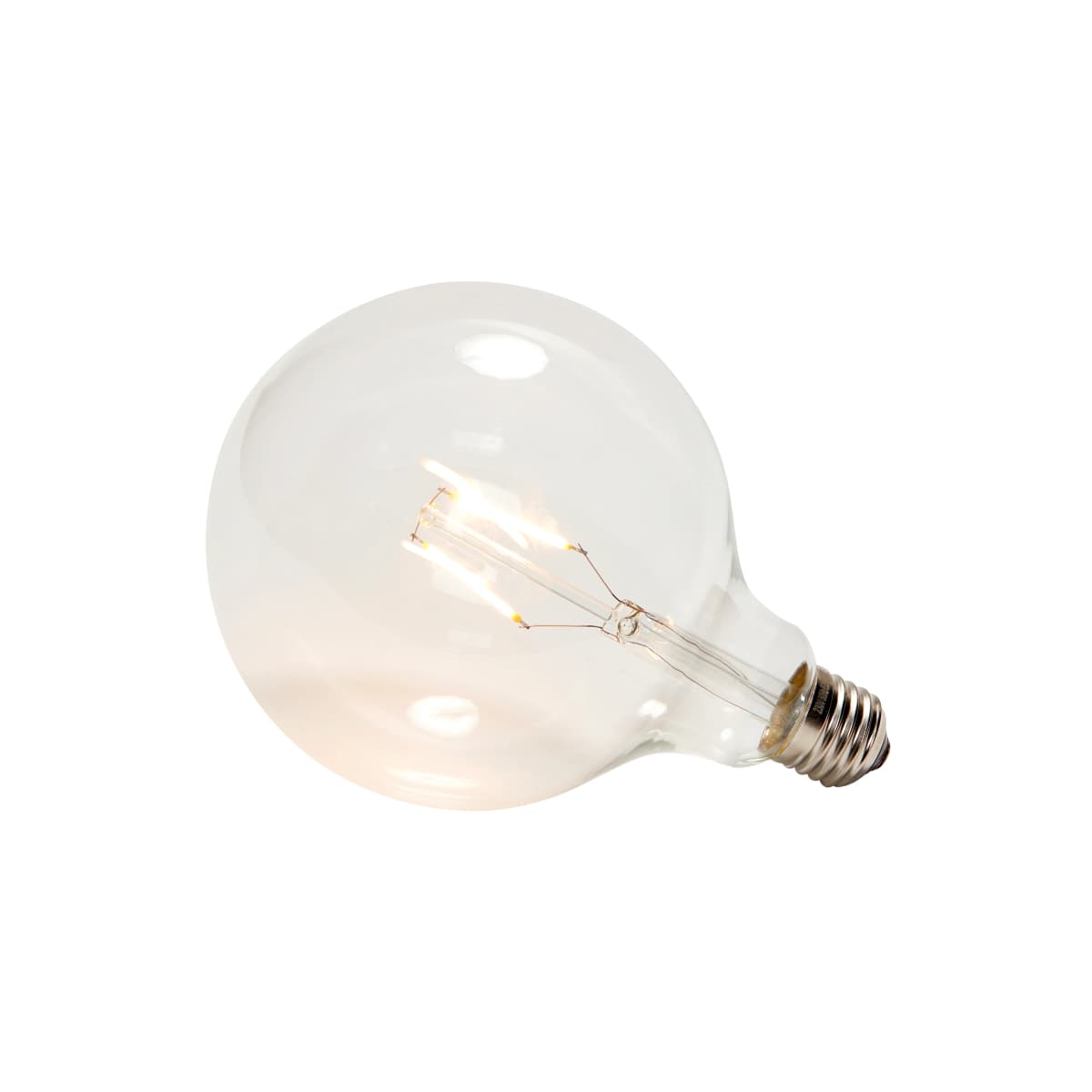 LED-lampe E27 2W Ø13cm, Klar