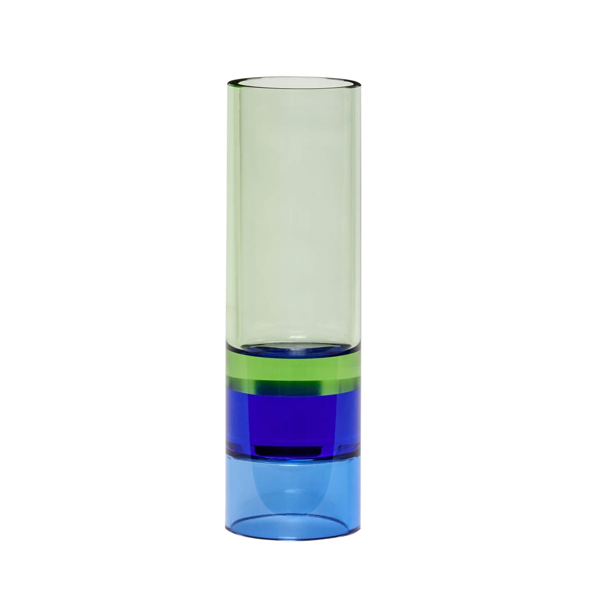 Lyslykt Vase Ø5 cm, Grønn-blå